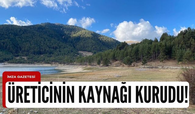 Tarım üreticisinin su kaynağı kuruyor!