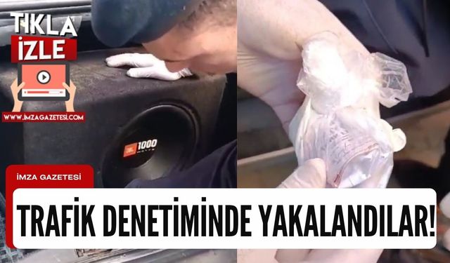 Trafik denetiminde araç içine zulalanmış nakit ele geçirildi!