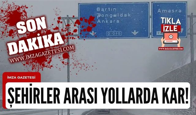 Zonguldak, Bartın, Kastamonu, Karabük yollarında kar ve sis yoğunluğu!