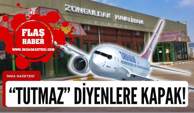Zonguldak Havalimanı ilk 10 ayda yine zirvede! Tutmaz diyenlere gelsin...