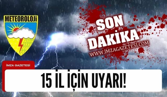 Zonguldak, Karabük, Düzce, Kastamonu, Bolu'ya turuncu, Kocaeli, Bursa, Bartın'a sarı uyarı!