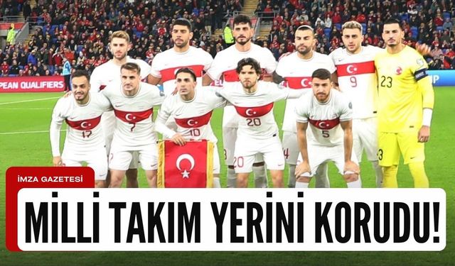 A Milli Takım yerini korumayı başardı