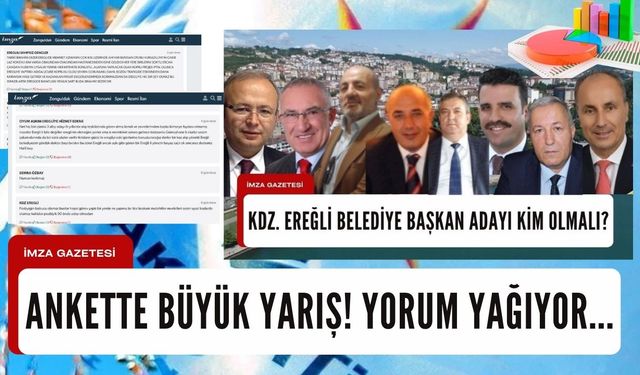 Ak Parti'nin Kdz. Ereğli Belediye Başkan adayı kim olmalı? anketinde büyük yarış!