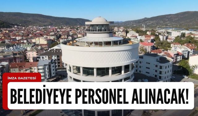 Belediyeye personel alınacak!