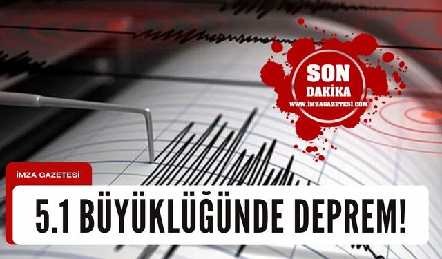 5.1 büyüklüğünde deprem! İstanbul'da hissedildi...