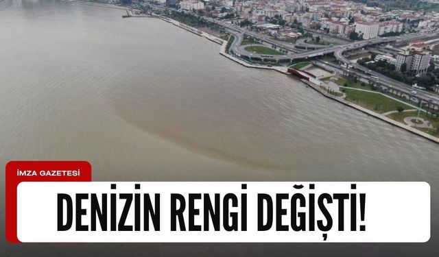 Gördüklerine inanamadılar! Denizin rengi değişti...