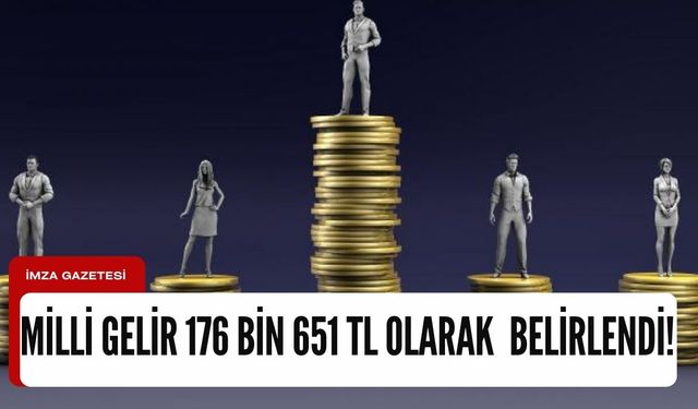 GSYH 176 bin 651 TL olarak belirlendi...