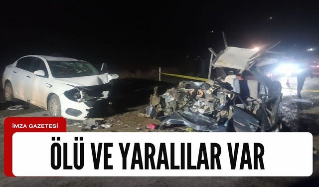 İki otomobil kafa kafaya çarpıştı! Çok sayıda ölü ve yaralı...