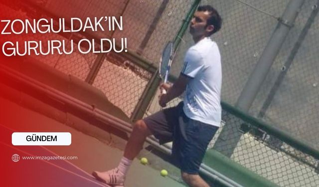 Zonguldak Tenis Deniz Spor Kulübünden Türkiye klasmanında birincilik...