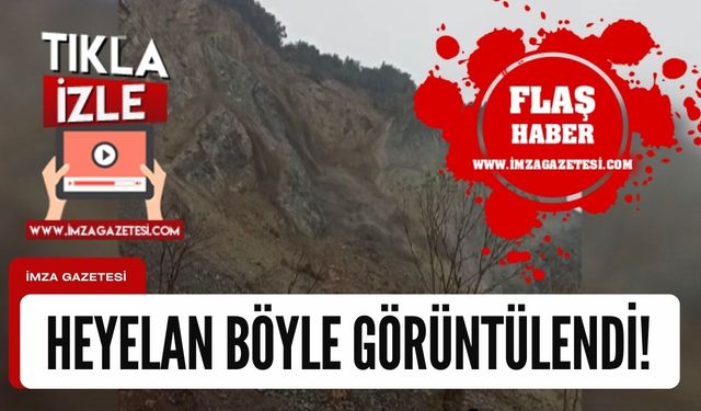 Zonguldak’ın ilçesinde heyelan paniği! Trafik felç oldu