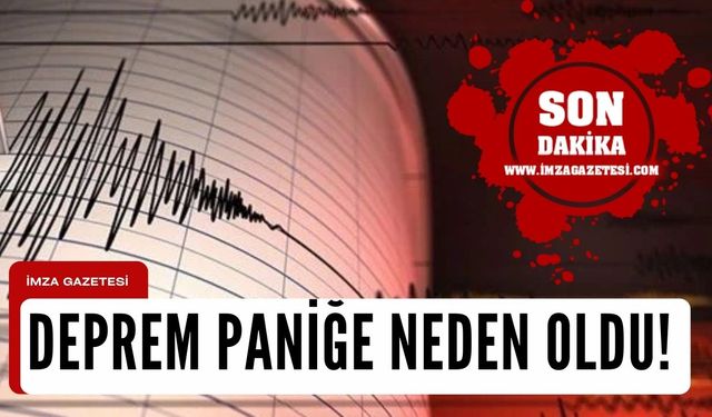 Deprem paniği!