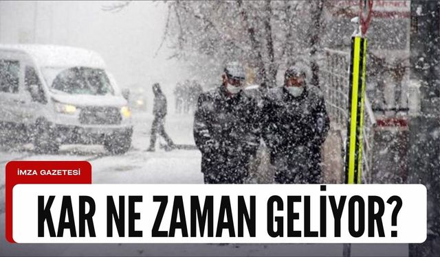 Kar geliyor... Meteoroloji saat verdi...