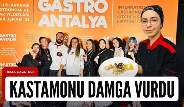 Kastamonu Üniversite öğrencilerine, “Gastro Antalya” yarışmasında 4 altın madalya...