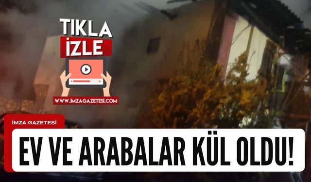 Kastamonu'da büyük yangın! 2 Ev ve araba kül oldu...