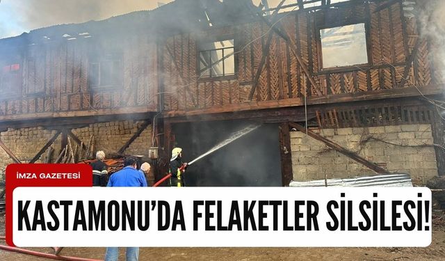 Kastamonu'da felaketler silsilesi! Köyde yine yangın çıktı