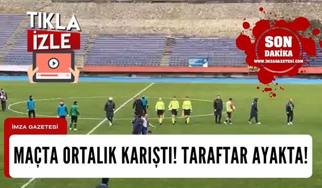 Maçta ortalık karıştı! Taraftar ayağa kalktı!