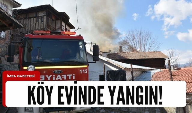 Köyde yangın çıktı!