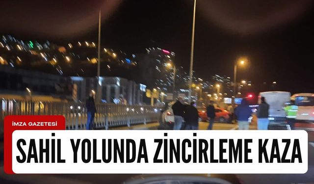 Kozlu ışıklarda zincirleme kaza!