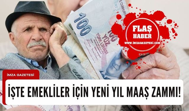 İşte emekliler için yeni yıl maaş zammı!