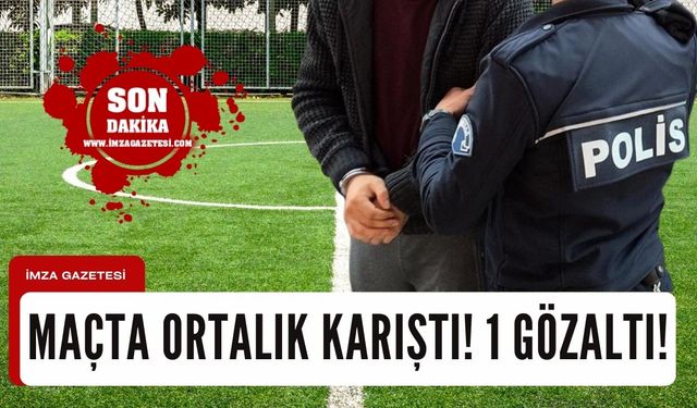 Maç sonrası ortalık karıştı... Bir taraftar gözaltında!