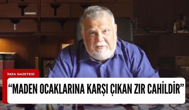 Prof. Dr. Celal Şengör maden ocaklarının açılmasına karşı çıkanlara tepki gösterdi!