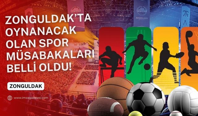 Zonguldak Spor Tesislerinde gerçekleştirilecek haftalık müsabaka programı...