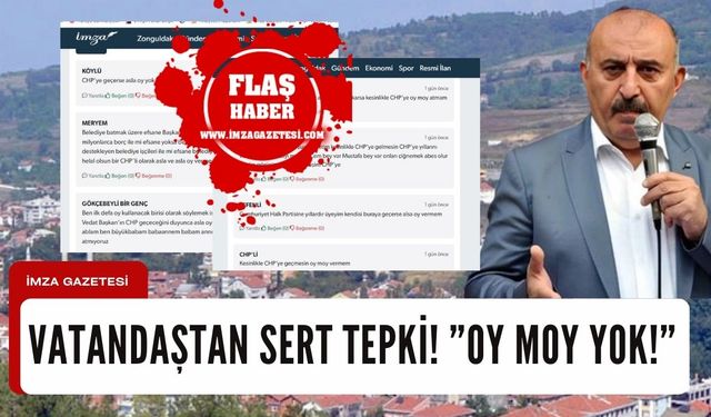Gökçebey Belediye Başkanı Vedat Öztürk'e vatandaştan sert tepki!