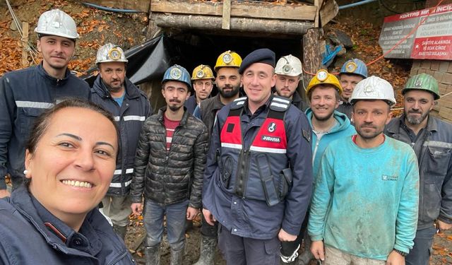 Zonguldak İl Jandarma Komutanlığı'ndan madencilere ziyaret...