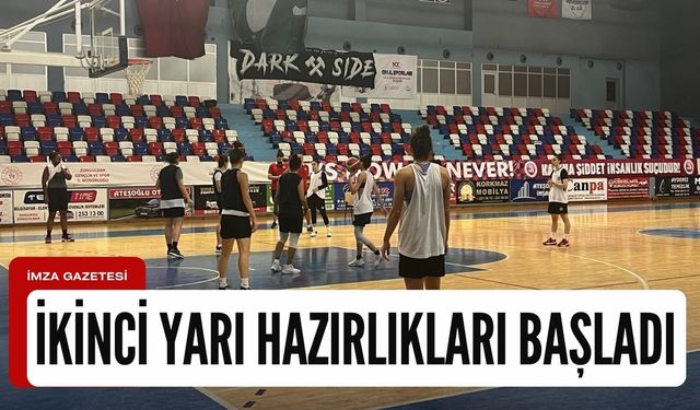 Zonguldak Spor Basket 67 ikinci yarı hazırlıklarına başladı