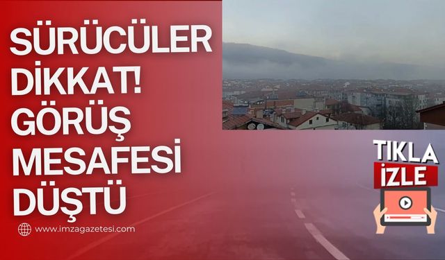 Zonguldak'ta yoğun sis trafiği etkiledi! Görüş mesafesi düştü