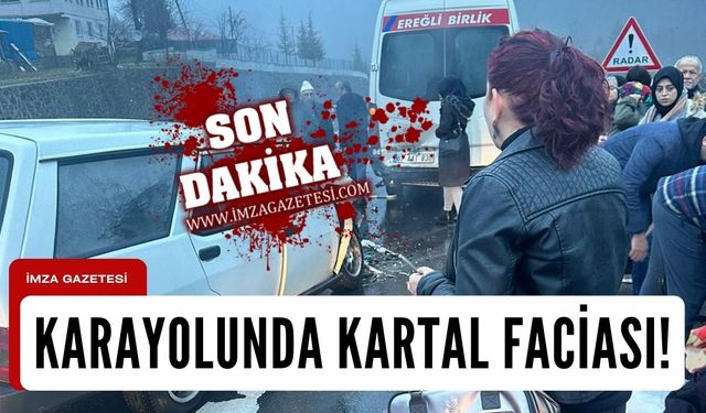 Karayolunda kartal faciası!