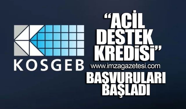 Acil destek kredisi başvuruları başladı!