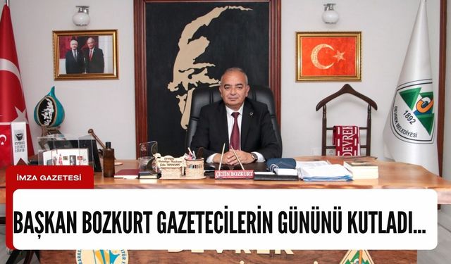 Başkan Bozkurt, 10 Ocak Gazeteciler Gününü kutladı...