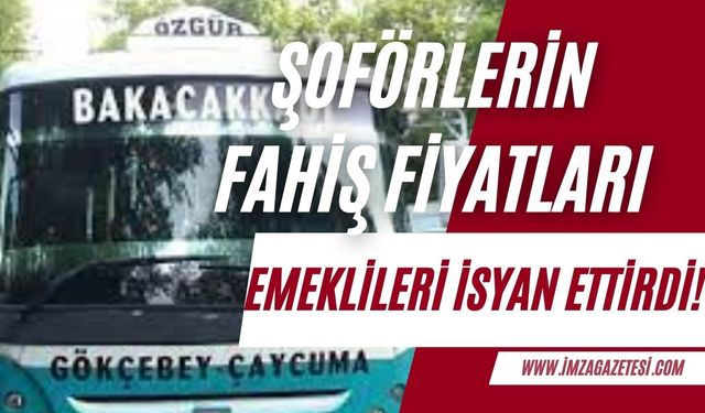 Zonguldak'ta dolmuş şoförlerinin fahiş fiyatları emeklileri isyan ettirdi!