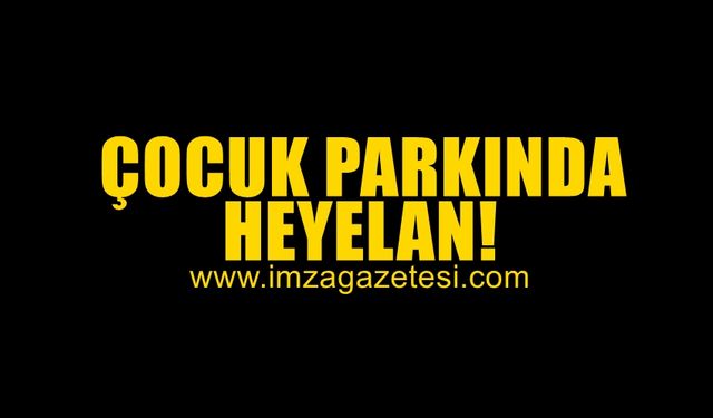 Çocuk parkında heyelan meydana geldi!