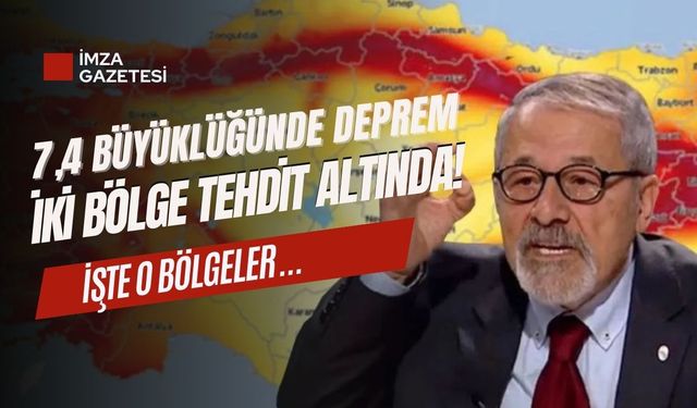 Deprem uzmanı Naci Görür iki bölgeye dikkat çekti! "7.4 büyüklüğünde bir depreme neden olabilir"