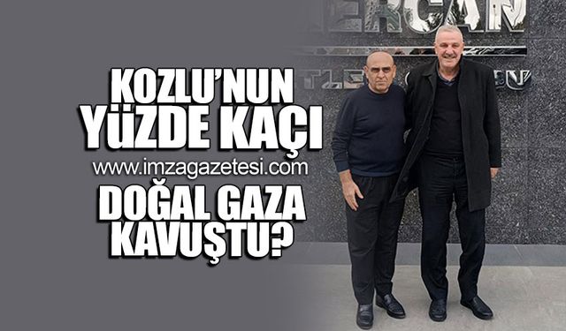 Kozlu'nun yüzde kaçı doğal gaza kavuştu?