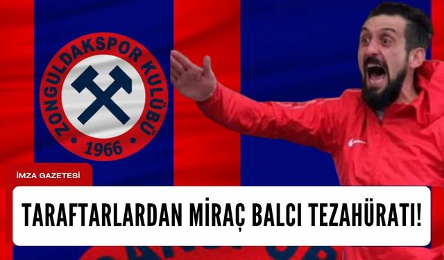 Zonguldak Kömürsporlu taraftarlardan Miraç Balcı tezahüratı!