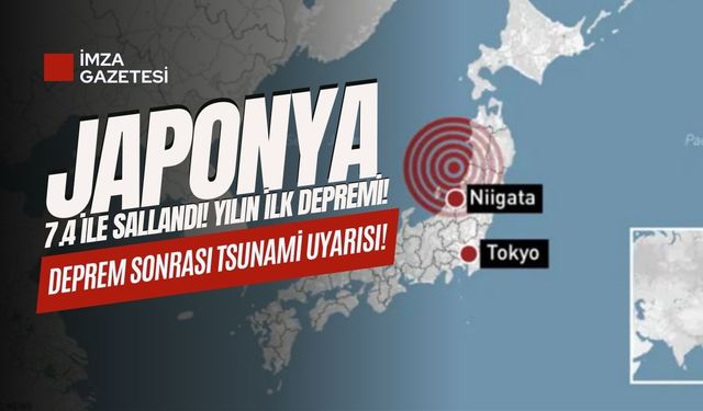 Japonya'da 7.4 büyüklüğünde deprem meydana geldi!