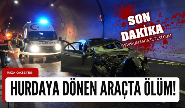 Ankara karayolunda feci kaza! Lüks otomobilin sürücüsü öldü!