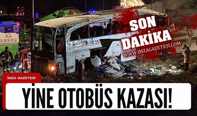 Yine otobüs kazası! Çok sayıda can kaybı ve yaralı var...