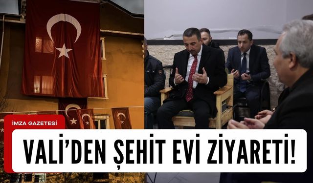 Zonguldak Valisi Osman Hacıbektaşoğlu, şehit evini ziyaret etti!