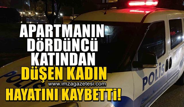 4.kattan düşen kadın hayatını kaybetti