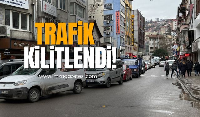 Zonguldak’ta trafik kitlendi!