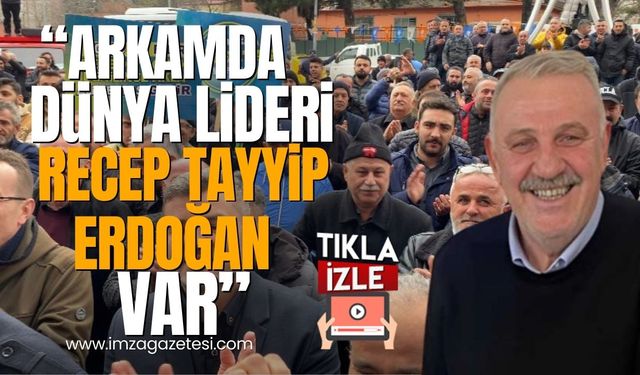 AK Parti Kozlu ilçe seçim bürosuna coşkulu açılış! "Benim arkamda dünya lideri Recep Tayyip Erdoğan var"