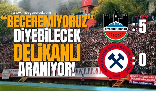 Zonguldak Kömürspor'da suçlu aranıyor! "Delikanlı aranıyor!"