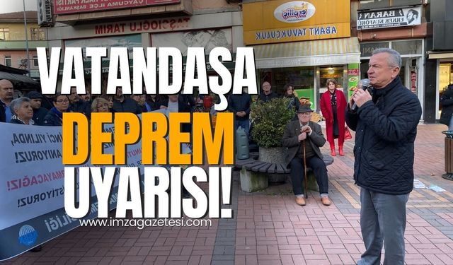 Çaycuma Belediye Başkanı Bülent Kantarcı'dan vatandaşa deprem uyarısı...