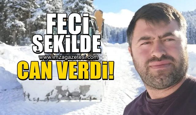 Çığ altında kalan operatör feci şekilde can verdi!