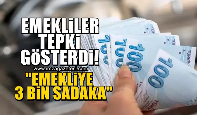 Emeklilerden Cumhurbaşkanı Erdoğan'a tepki! "Emekliye 3 bin TL Sadaka"