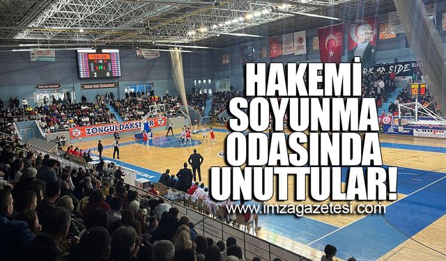 Hakemi soyunma odasında unuttular!